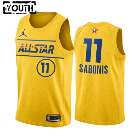 Kinder NBA Indiana Pacers Trikot Domantas Sabonis 11 2021 All-Star Jordan Brand Gold Swingman